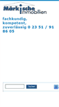 Mobile Screenshot of maerkische-immobilien.de
